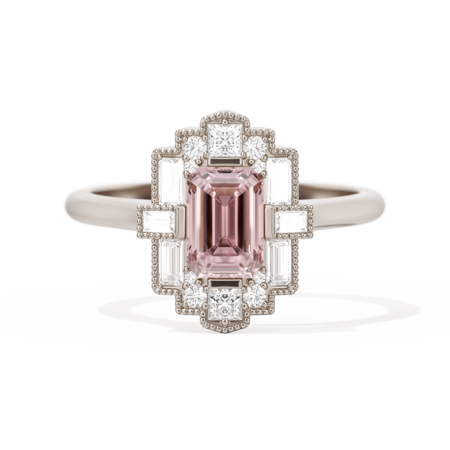 Rectangular Deco with 6x4 Emerald Cut