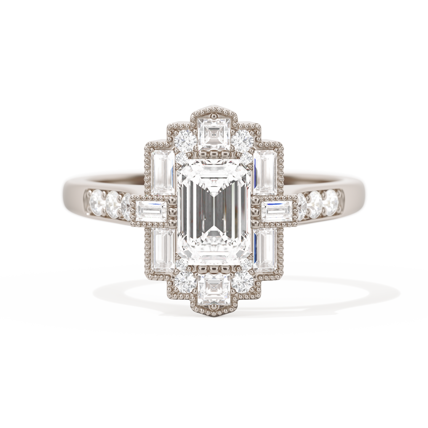 Rectangular Deco with 6x4 Emerald Cut