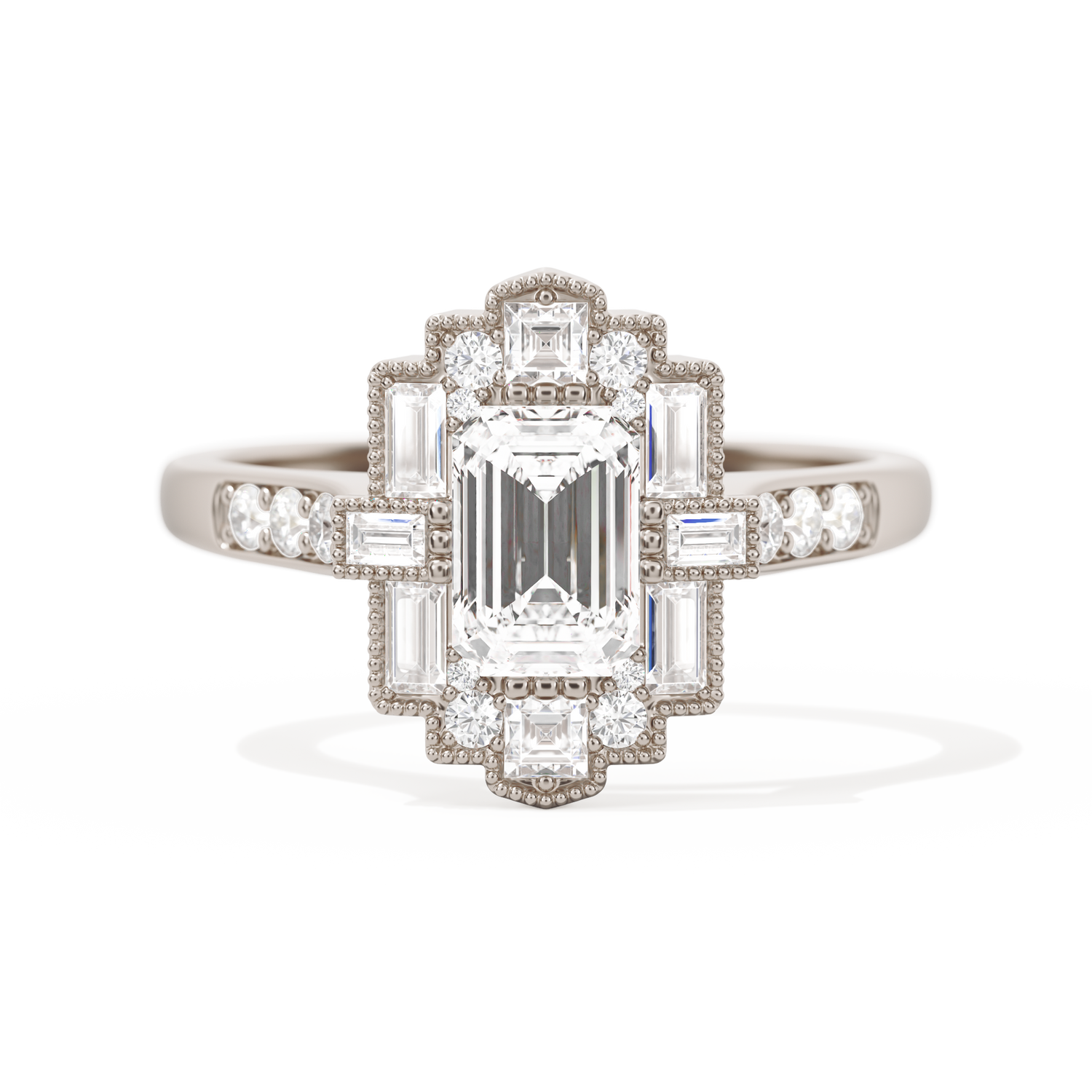Rectangular Deco with 6x4 Emerald Cut