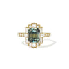 2.25 Emerald Cut Bi Color Green Yellow Sapphire