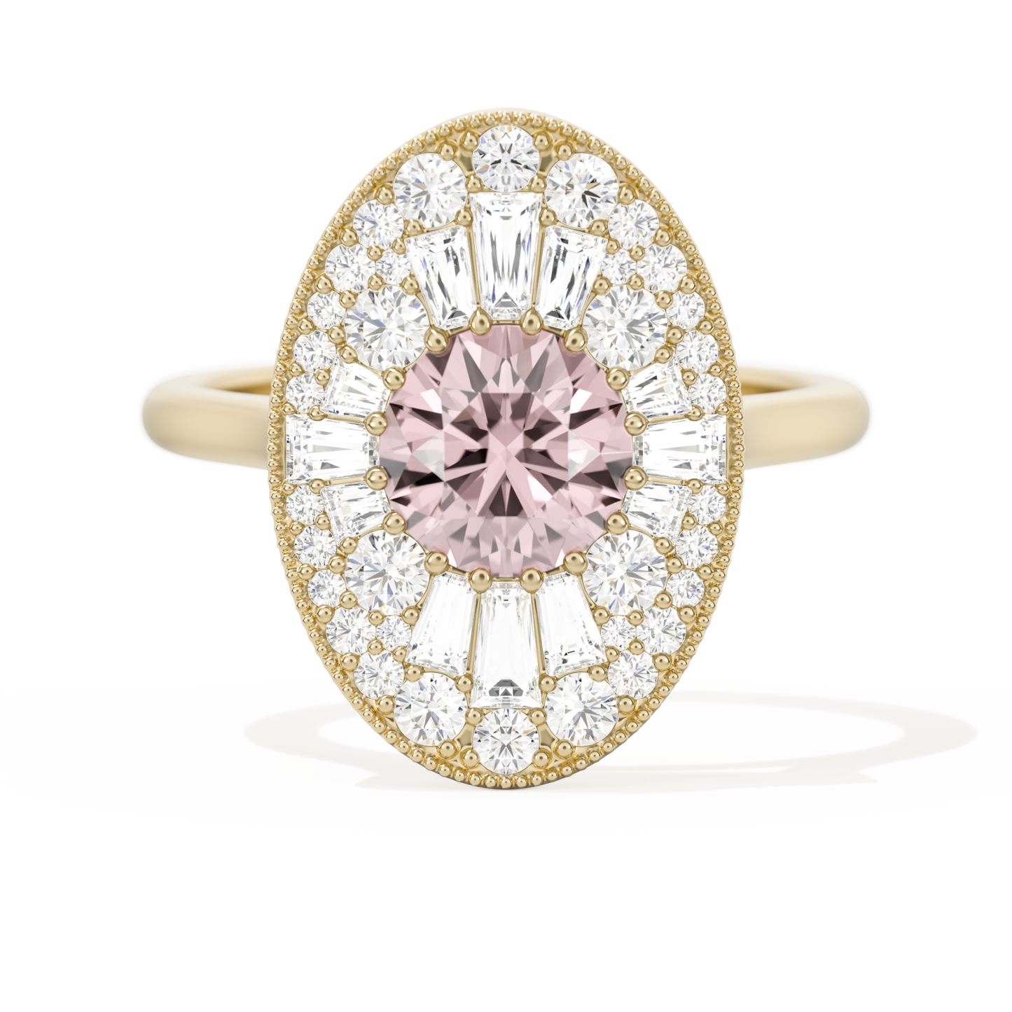 Oval Ballerina Round Center 1.00 ctw.