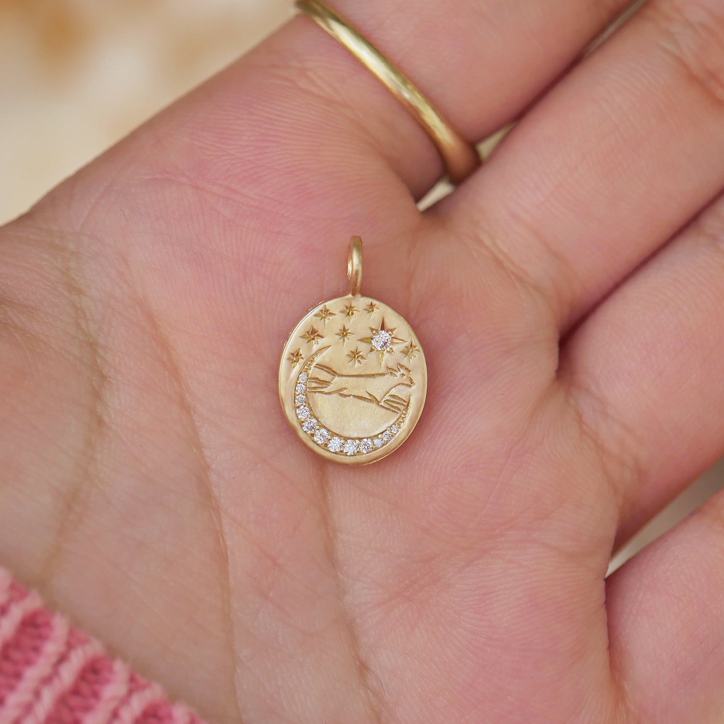 Cow Jumping Over The Moon Pendant