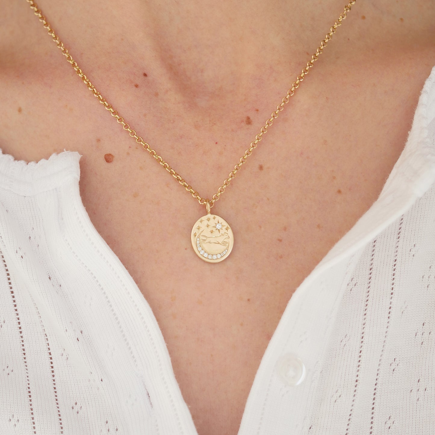 Cow Jumping Over The Moon Pendant