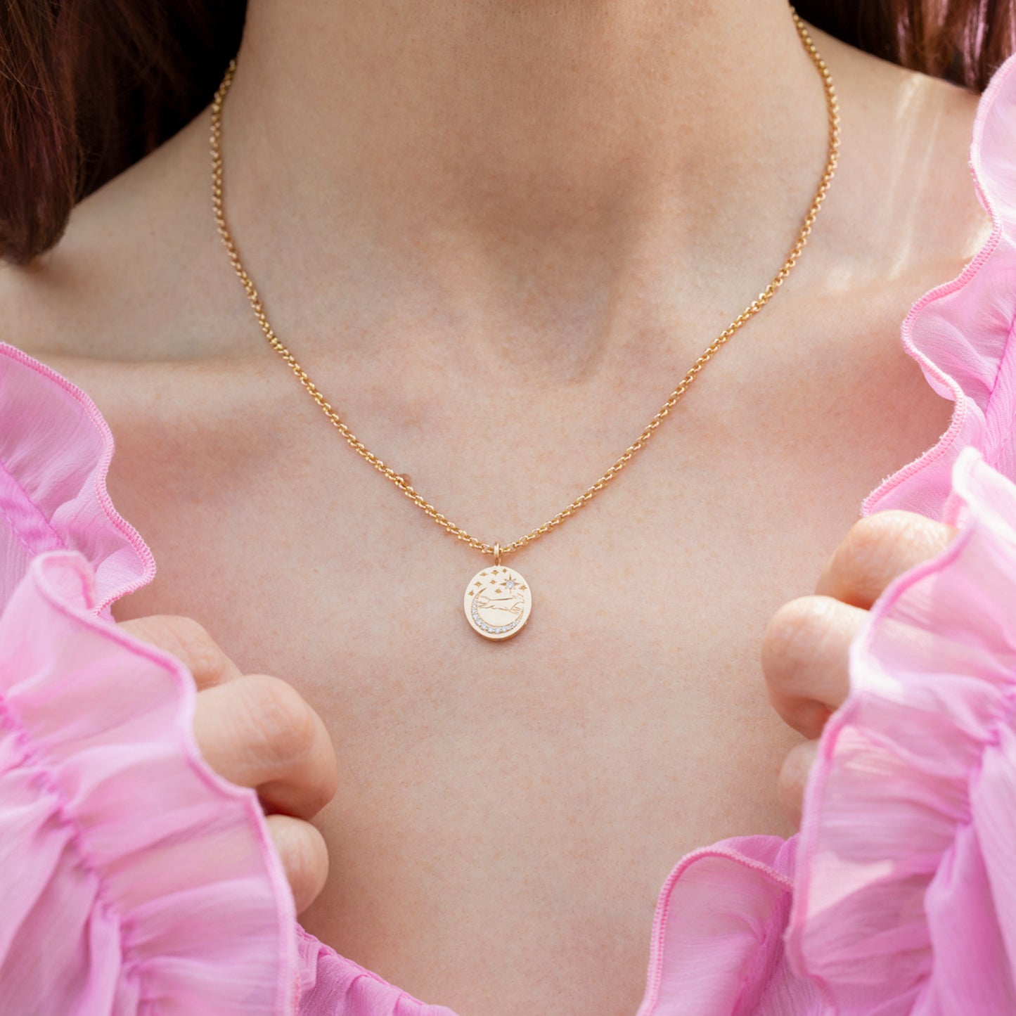 Cow Jumping Over The Moon Pendant