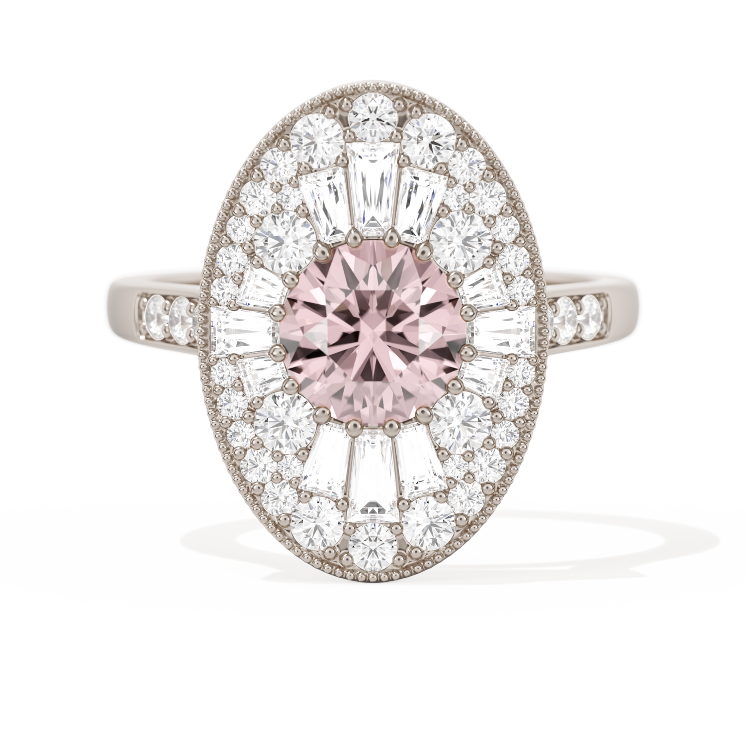 Oval Ballerina Round Center 1.00 ctw.