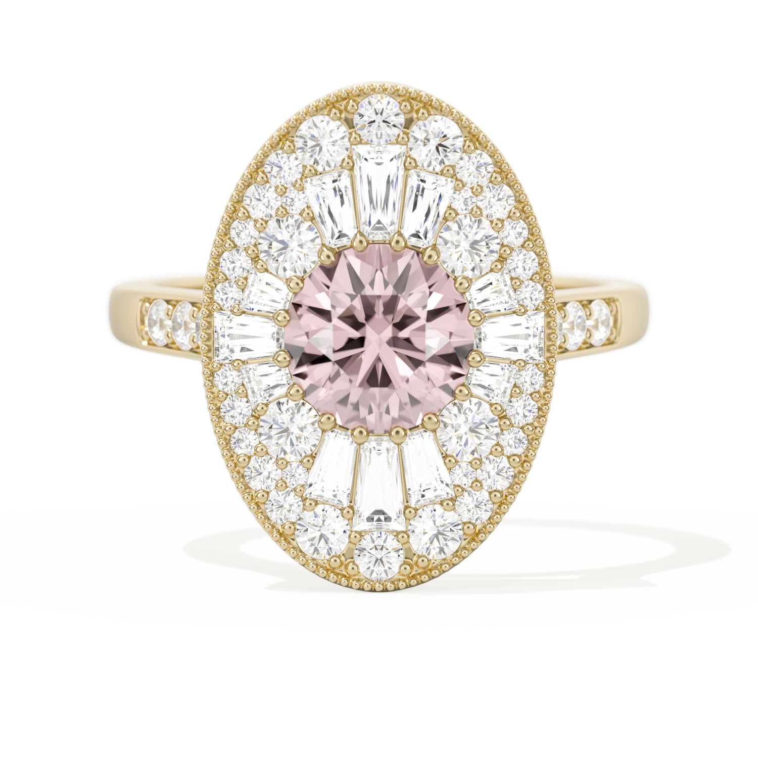 Oval Ballerina Round Center 1.00 ctw.