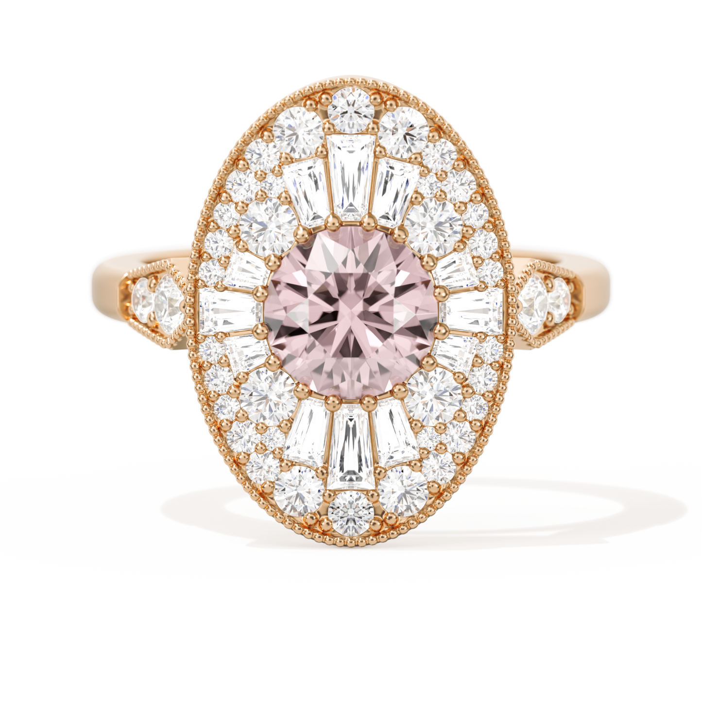 Oval Ballerina Round Center 1.00 ctw.