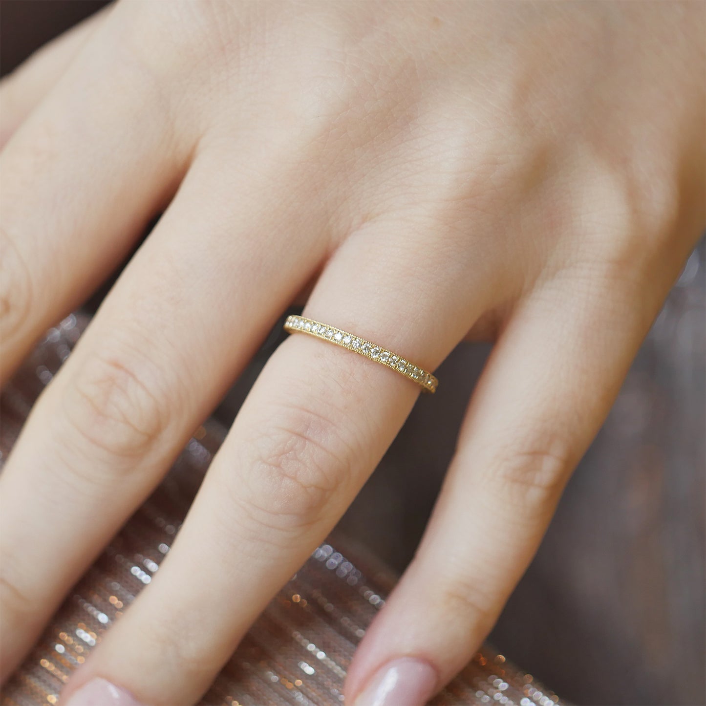Starfall Wedding Band