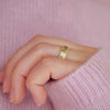 Custom Men's Olive Branch Wedding Ring with Green Sapphires
