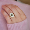 Custom Oval Shape Ballerina Oval Diamond Mosaic Ring