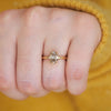 Custom Oval Champagne Solitaire Ring