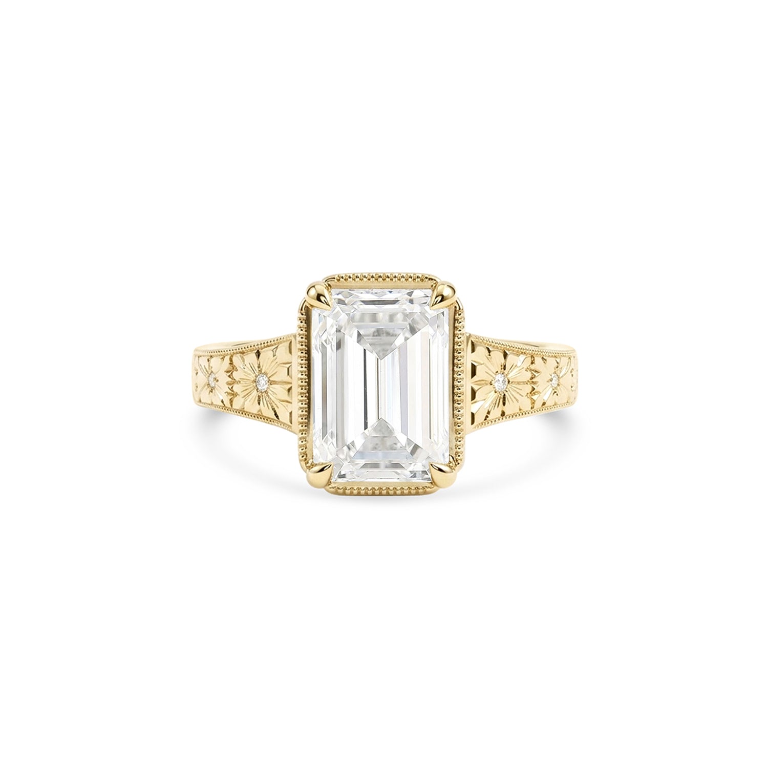 Dawnstar Emerald Cut Diamond Ring