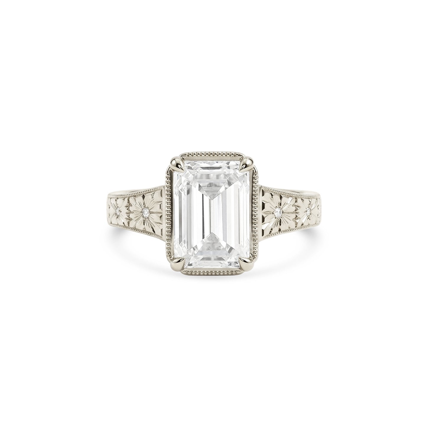 Dawnstar Emerald Cut Diamond Ring