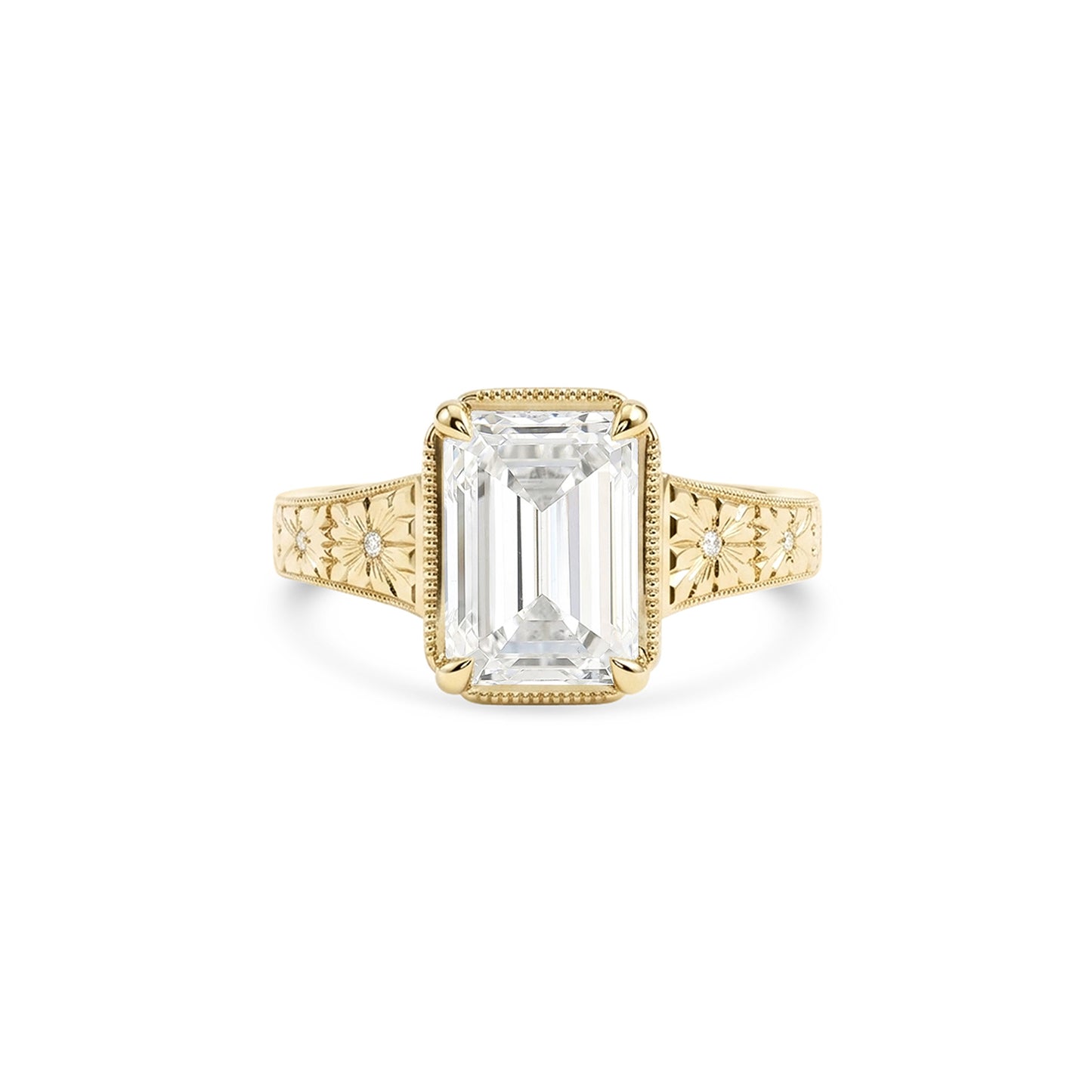 Dawnstar Emerald Cut Diamond Ring