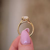 Split Shank Emerald Cut Diamond Solitaire