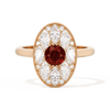 Round with Feather Marquise