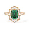 Rectangular Deco with 8x6 Emerald Cut
