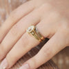 Nightbloom Antique Cushion Cut Diamond Ring
