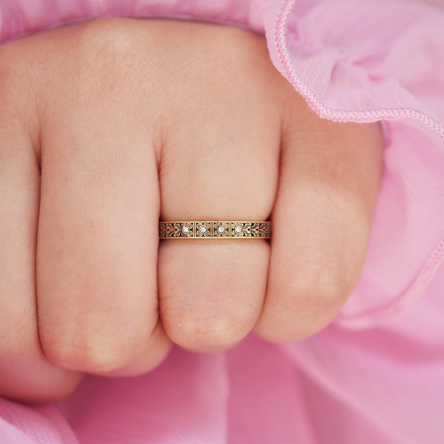 Nightbloom Wedding Band