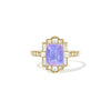 2.70 Emerald Cut Opalescent Purple Sapphire