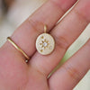 Starburst Old European Cut Diamond Pendant