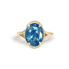 3.62 Oval Cut Opalescent Teal Sapphire