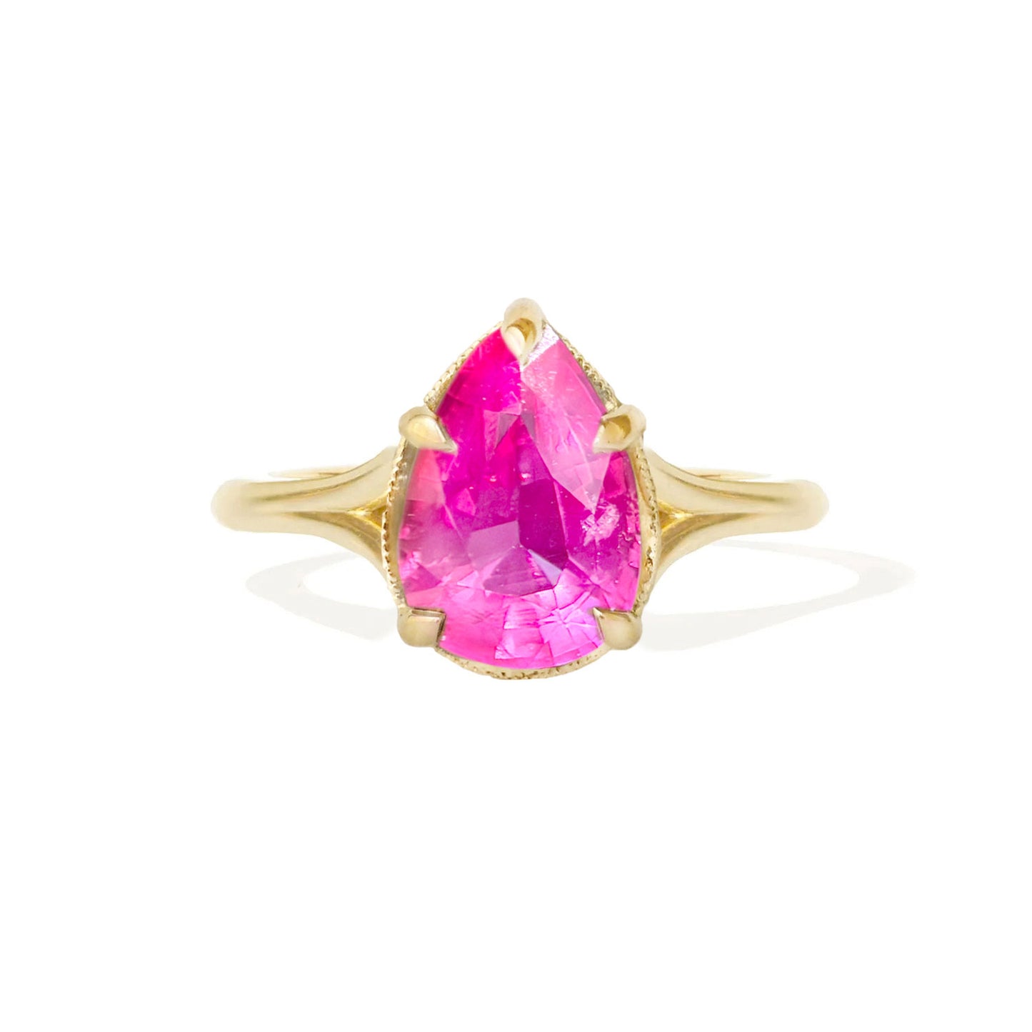 2.14 Pear Cut Bright Pink Ruby