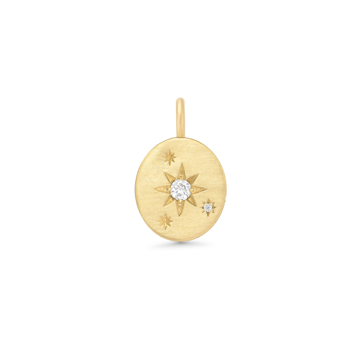 Starburst Old European Cut Diamond Pendant