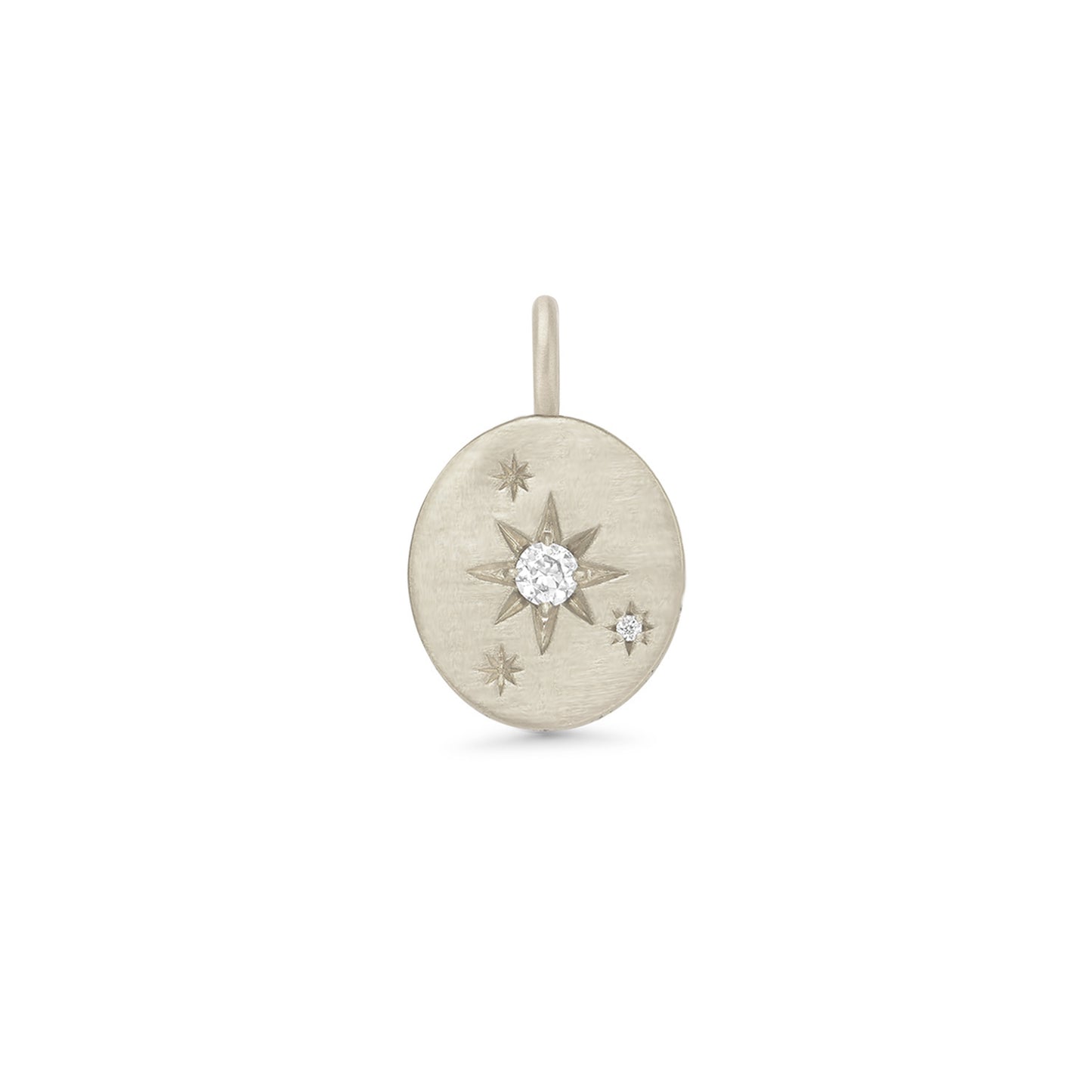 Starburst Old European Cut Diamond Pendant