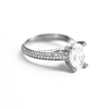 Oval Diamond Micro Pavé Ring