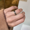 5mm Art Deco Engraved Triangle Ring