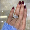 Oval Diamond Cluster Ring