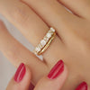 Luxe Diamond Mosaic Confetti Band