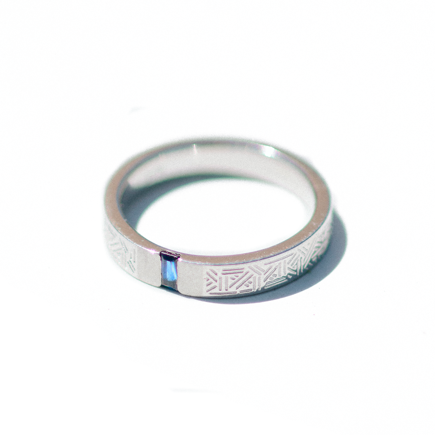 Engraved Platinum Custom Wedding Rings