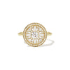 Round Shape Brilliant Cut Halo Diamond Mosaic Ring