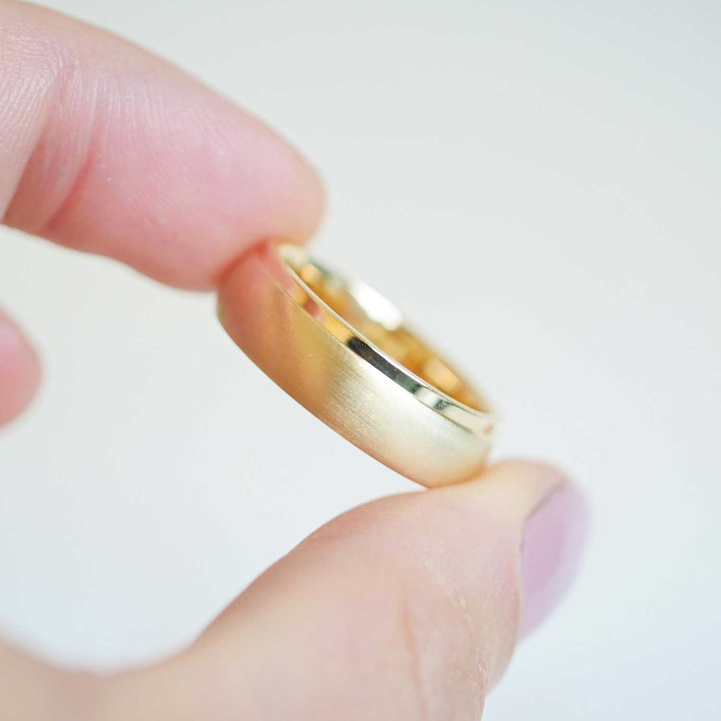 7mm Notched Satin Wedding Ring