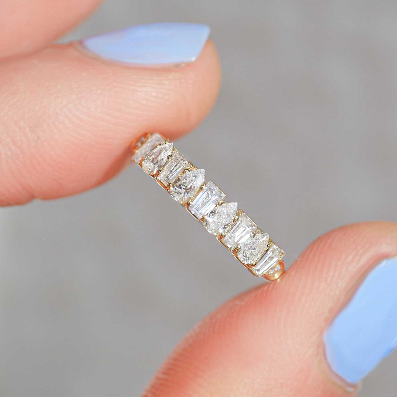 Buy Engagement Ring, Marquise Cut Engagement Ring, Marquise and Baguette  Cut Diamond Ring, Classic Engagement Ring W/baguettes, Ring W/baguettes  Online in India - Etsy