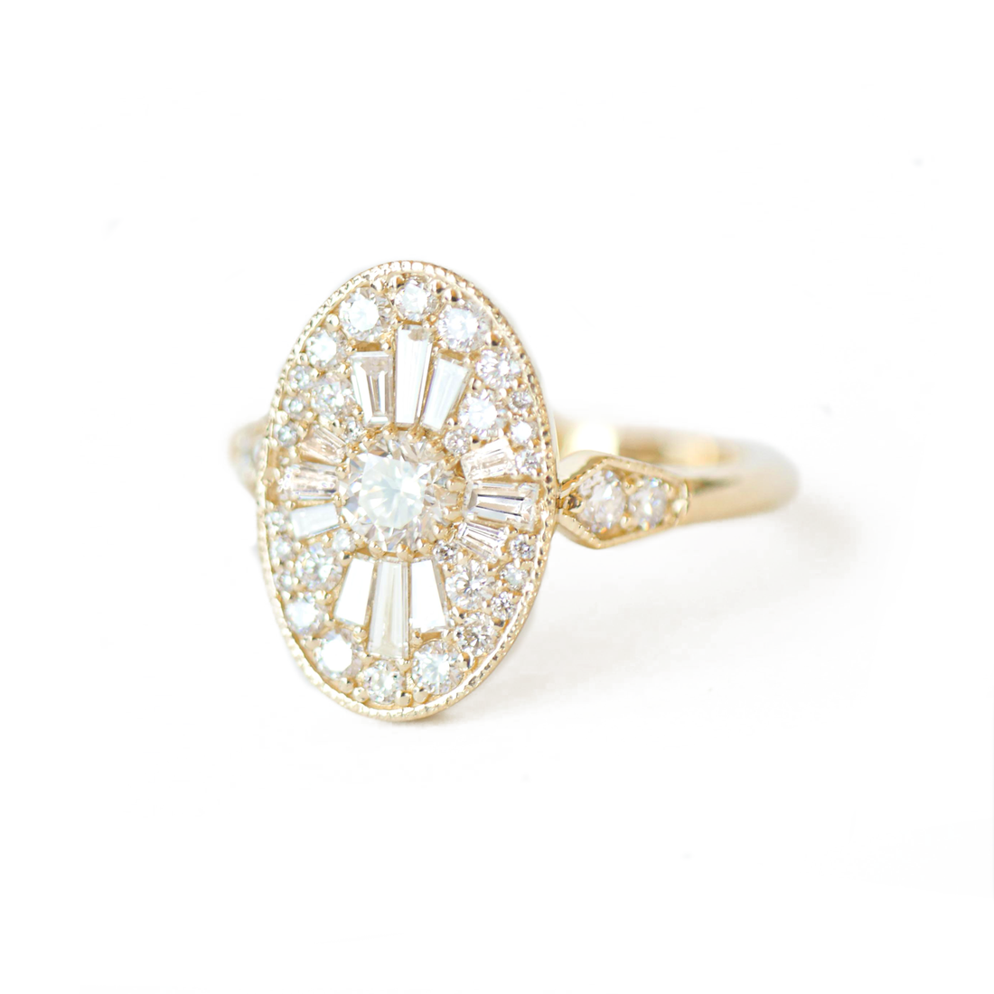 Oval Shape Ballerina Engagement Ring | Berlinger Jewelry