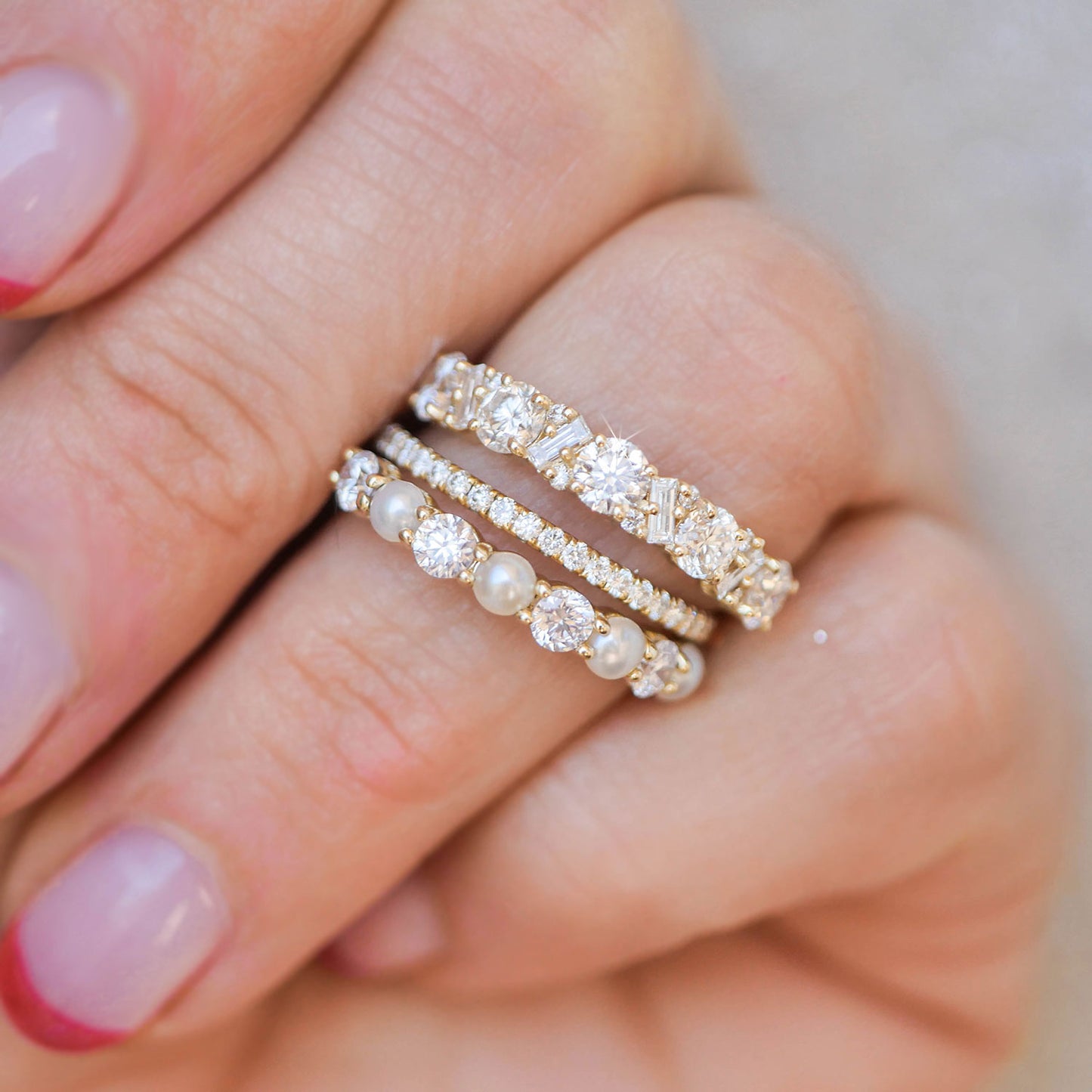 Gold Seed Pearl Bracelet in La | Berlinger Jewelry 7 / 14K White Gold | by BerRings