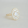 Oval Shape Ballerina Oval Diamond Mosaic Ring