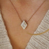 Engraved Diamond Pendant