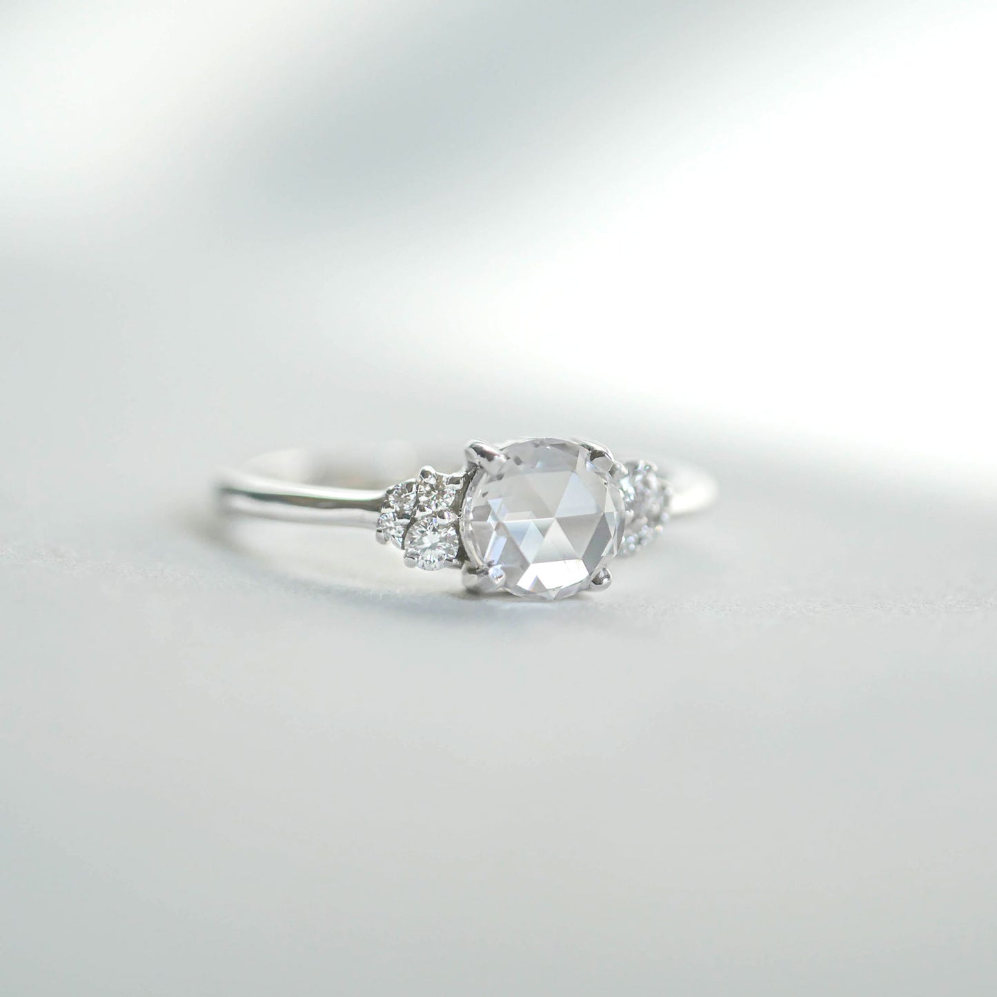 Rose Cut Diamond Cluster Engagement Ring | Berlinger Jewelry