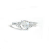 Rose Cut Diamond Cluster Engagement Ring