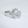 Oval Diamond Cluster Ring