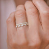 Delicate French Pavé Eternity Diamond Wedding Ring
