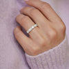 Luxe Diamond Mosaic Confetti Band