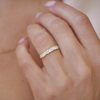 Trillion & Round Diamond Mosaic Band
