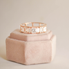 Asscher Cut Geometric Wide Diamond Mosaic Ring