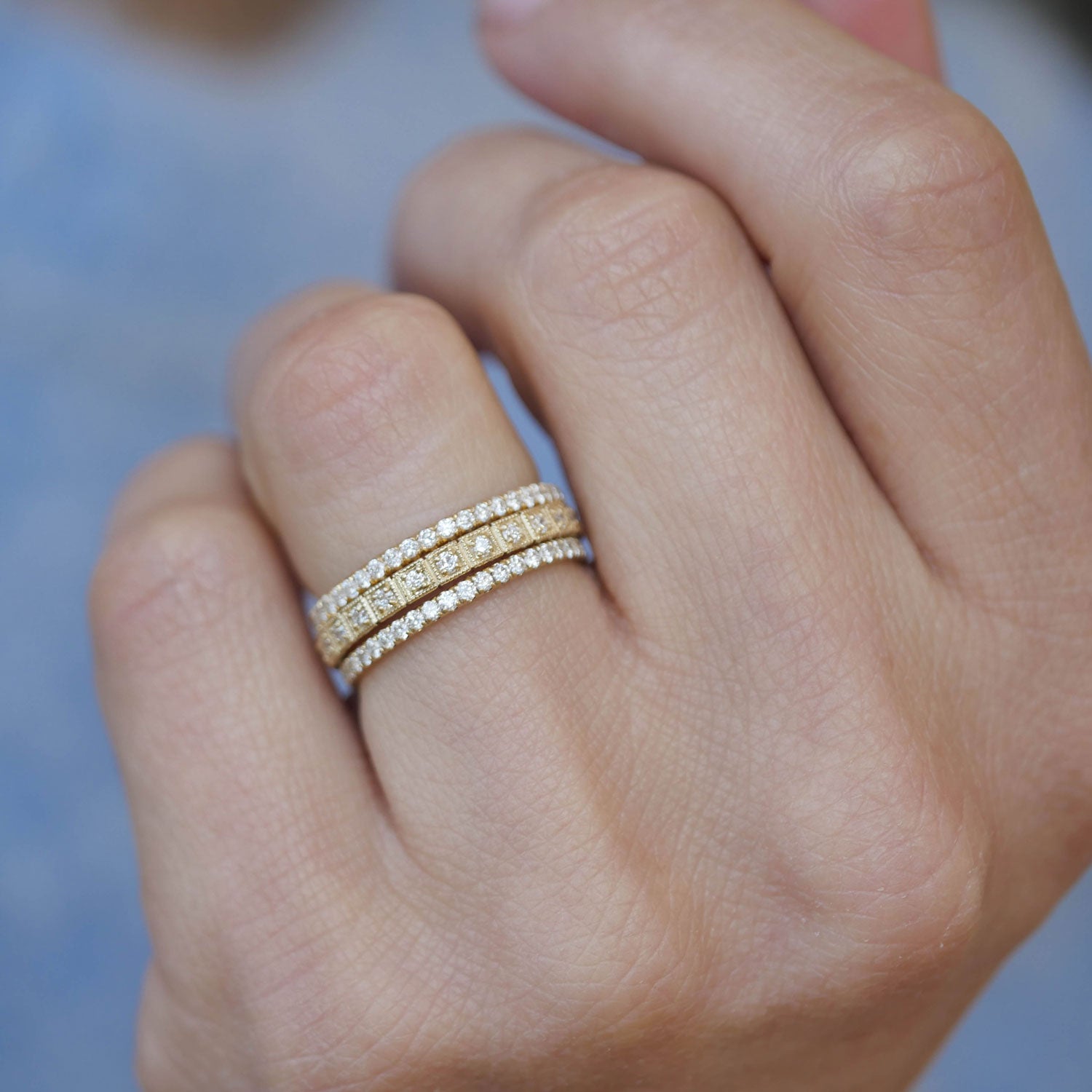 An 18ct white gold and pavé-set diamond eternity ring – Ogden Of Harrogate