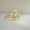 Lilibird Diamond Mosaic Ring Princess Cut Center